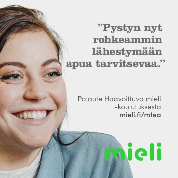 Mielenterveyden Ensiapu® 2 Verkossa -koulutus - Hyvän Mielen Talo